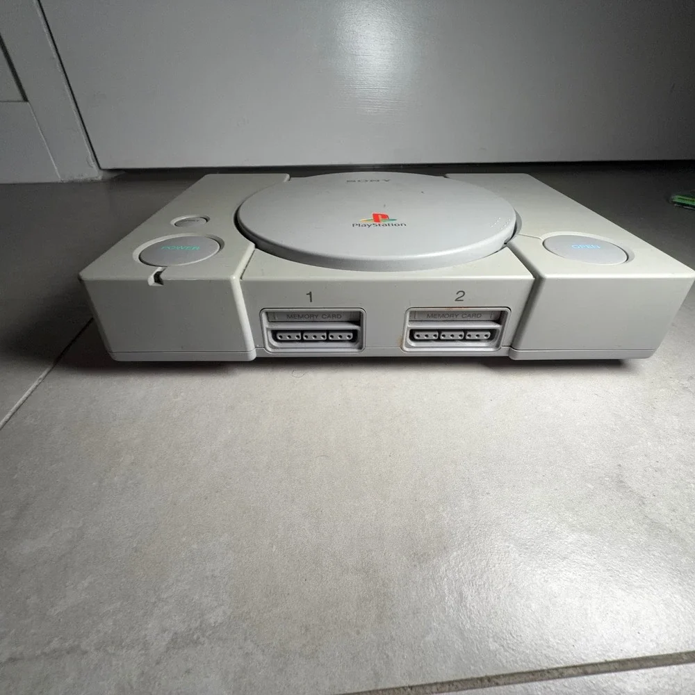 Sony PlayStation 1 Console SCPH-7501 Gray Bundle 3 Controllers HDMI Games Tested